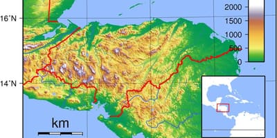 แผนที่ของวันหยุดพักผ่อน topographic