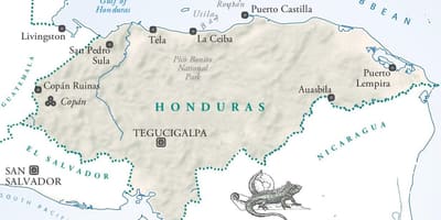 แผนที่ของ honduras. kgm ฮอนดูรัส name